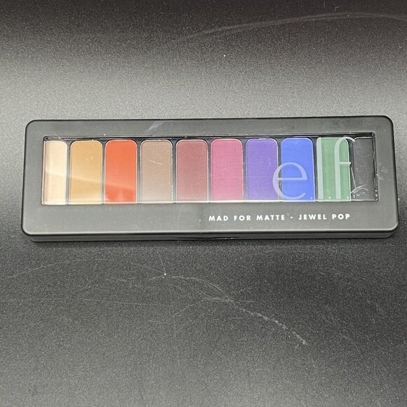 e.l.f. Mad For Matte Eyeshadow Palette 10 Shades Jewel Pop 0.42 Ounce - Picture 1 of 3